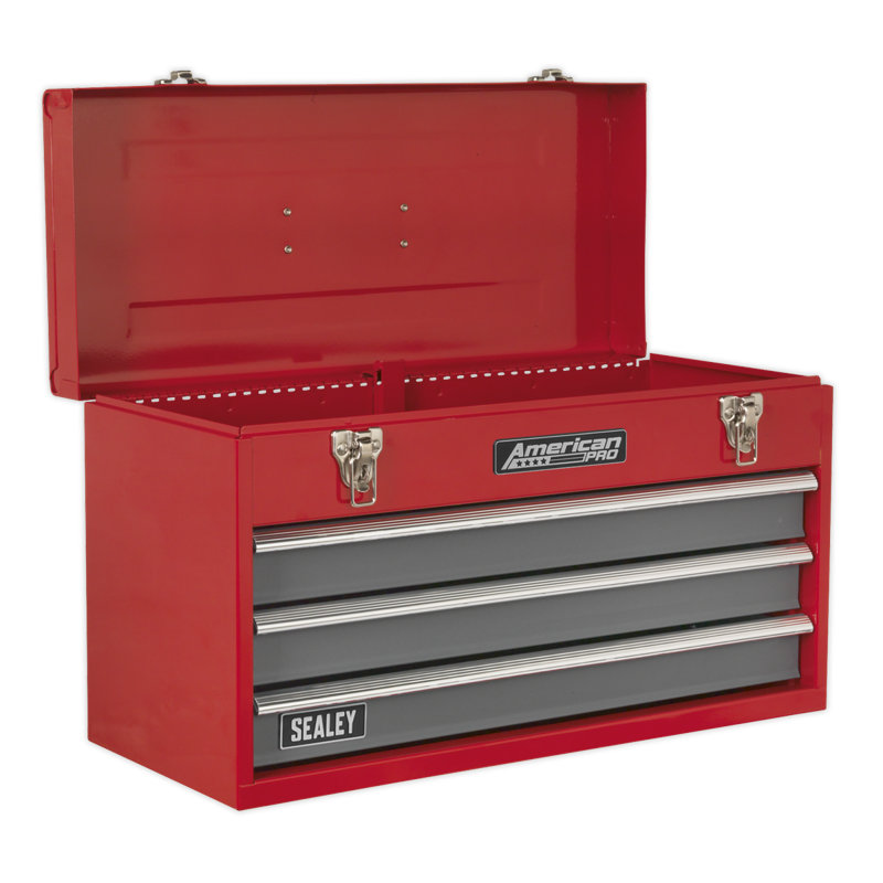 Storage Cabinet, Red/Grey