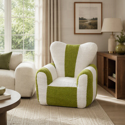 Pouf poire confortable en forme de cœur pour enfants, dossier en forme de cœur, grand fauteuil de lecture pour salon, chambre et appartement