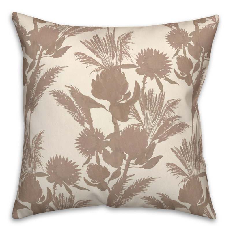 Coussin décoratif en polyester / mélange de polyester, Beige