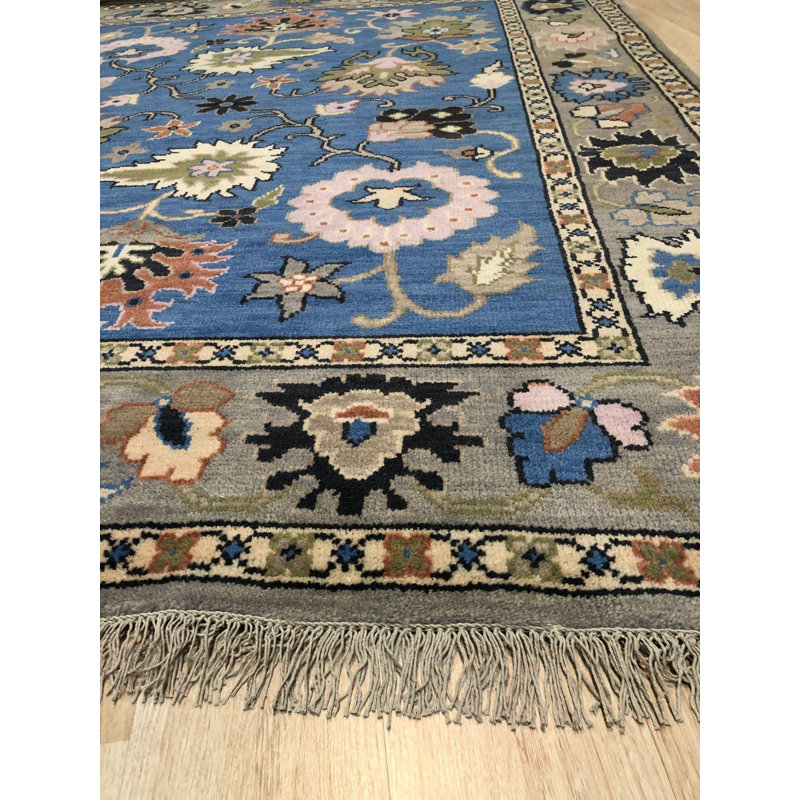 Tapis bleu Nina Penelope