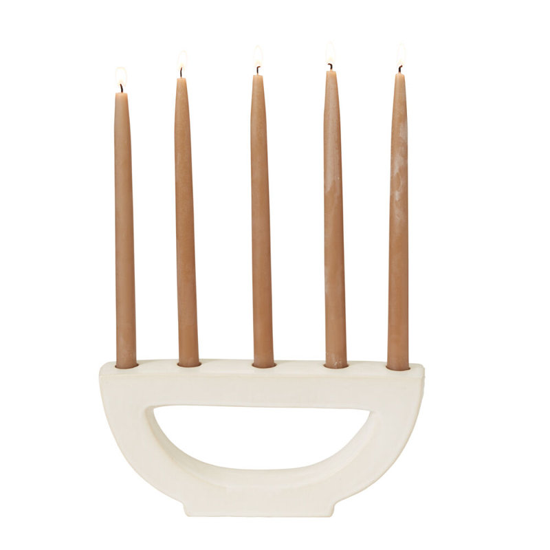 Bougeoir demi-lune 12 po x 2 po x 5,75 po