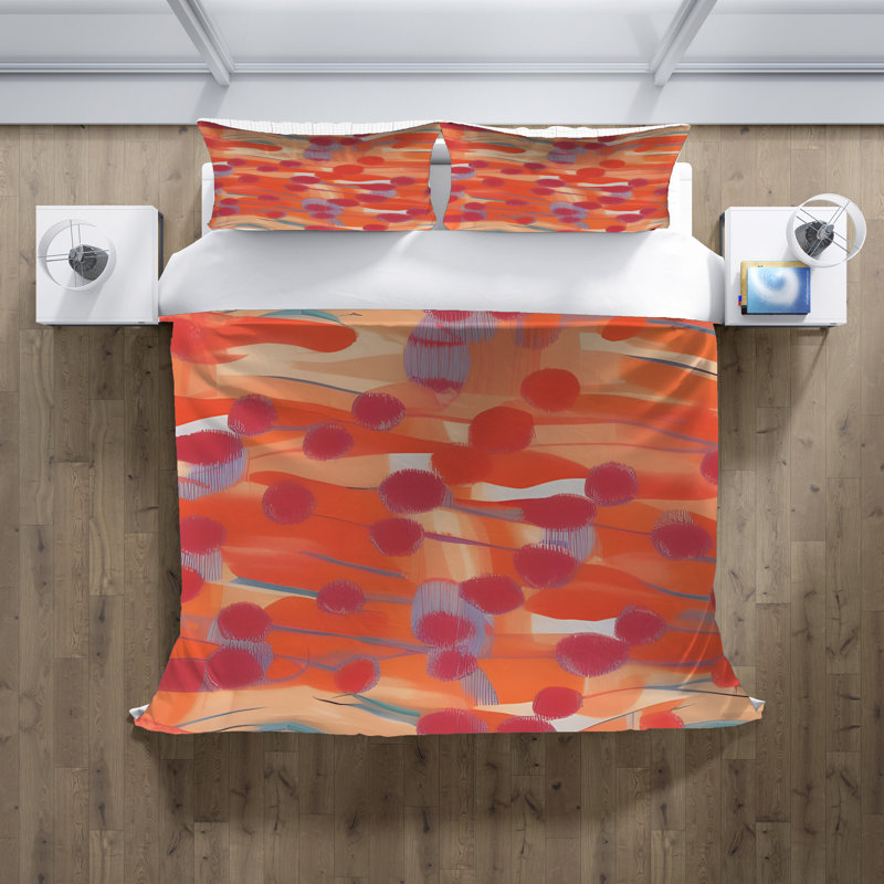 Abstract Duvet Cover, King Duvet Cover + 2 King Shams