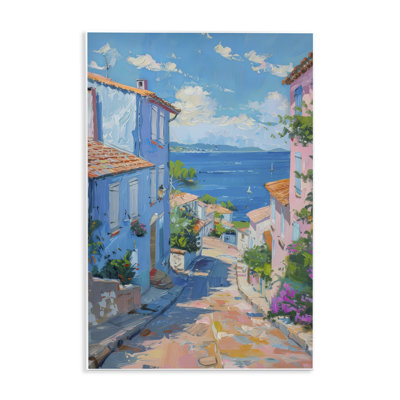 Plaque murale Quiet Seaside Town's Path, design par LSR Design Studio