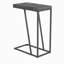 Table d'appoint rustique à chevrons gris et sable noir-1835664922
