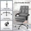 Ergonomic Office Chair PU Leather Computer Chair W/Swivel Seat-585092555