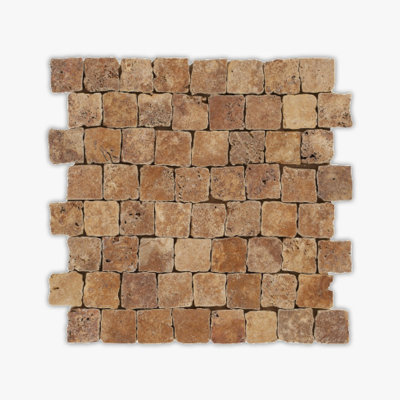 Yellow Tumbled Salzburg Travertine Mosaic