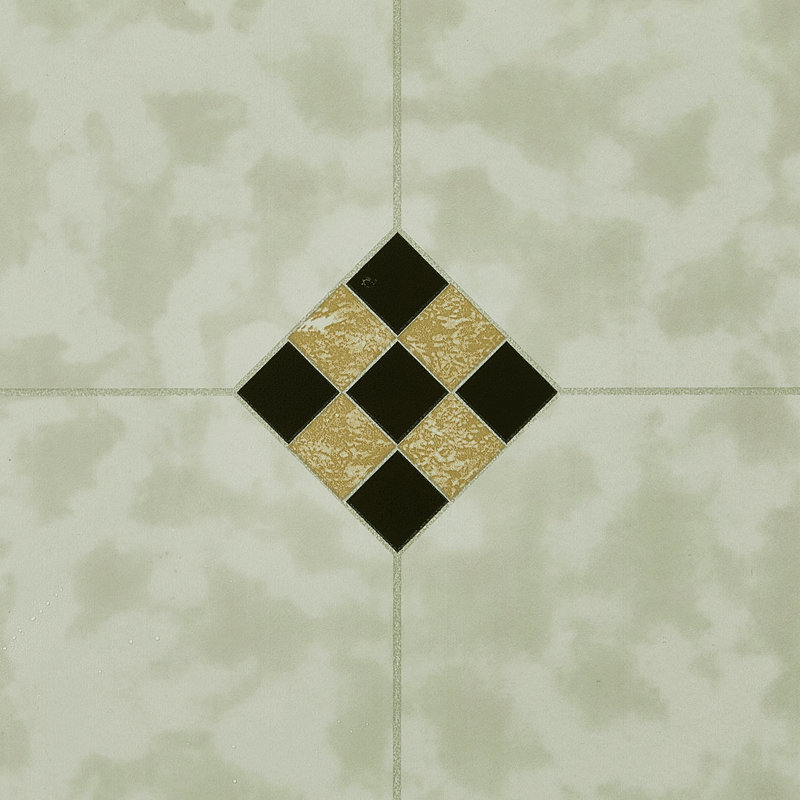30.48 X 30.48 Cm Plastic Tile In Gray  , Yellow