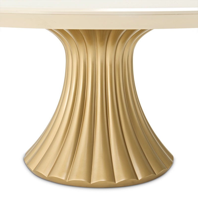 Fantosini Round Dining Table - Creamy Pearl