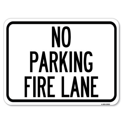 Pas de stationnement, allée de feu / 23622