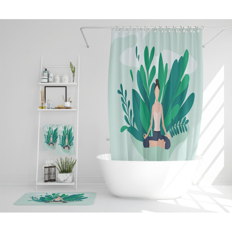 Necalli Polyester Shower Curtain Set