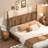 Narrow Bedside Table, Solid Wood Bedside Table With 2 Drawers, Medieval Modern Bedside Table, Small Bedside Table With Open Storage Rack In The Bedroom-979074646-974366963