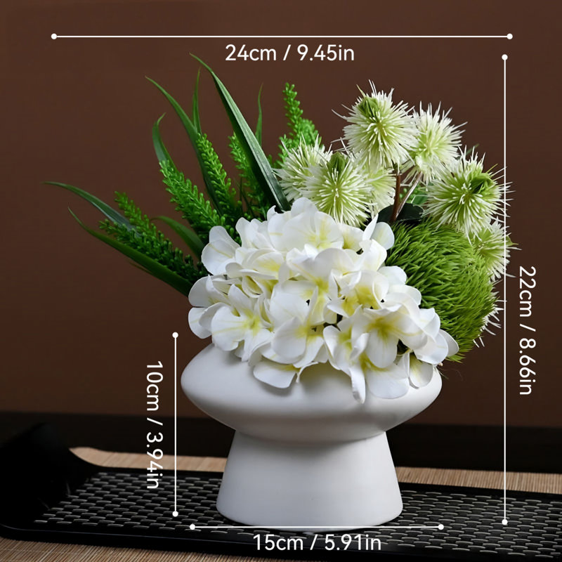 Décoration de fleurs simulées