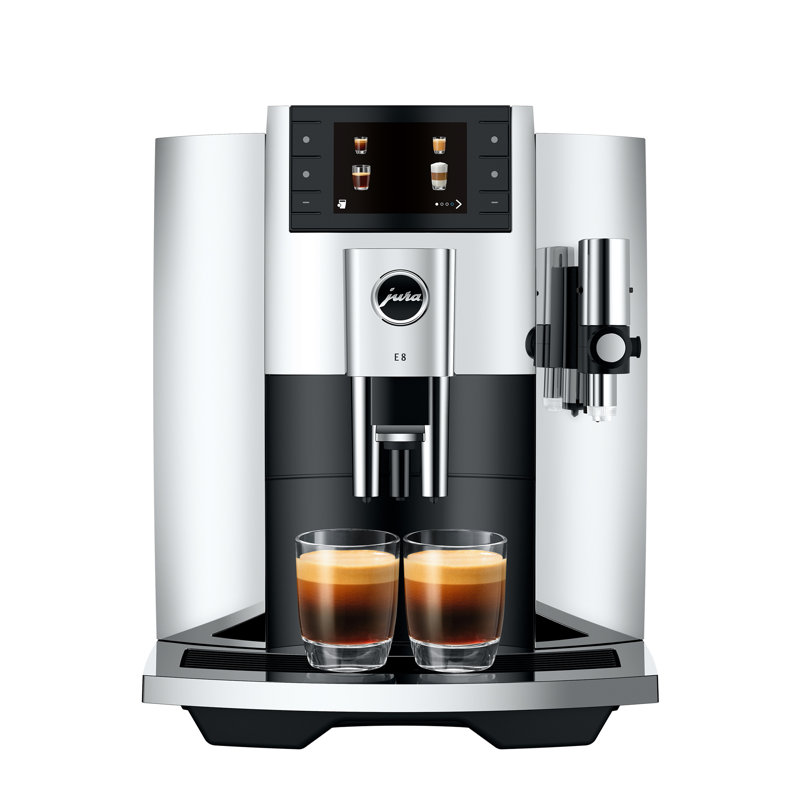 Jura E8 Fully Automatic Coffee & Espresso Machine, Chrome