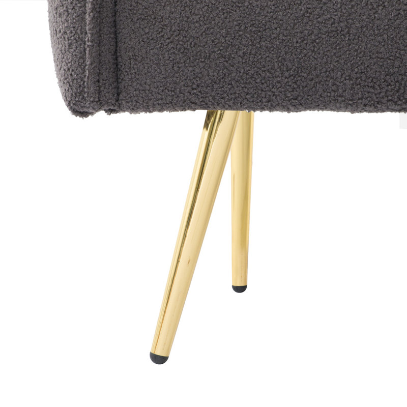 Canapé-lit futon convertible avec pieds en métal