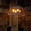 Lustre - luminaire suspendu de style industriel à 4 lumières de 16 po de diamètre, cage moderne en métal, avec fonction de suspension réglable-650692598