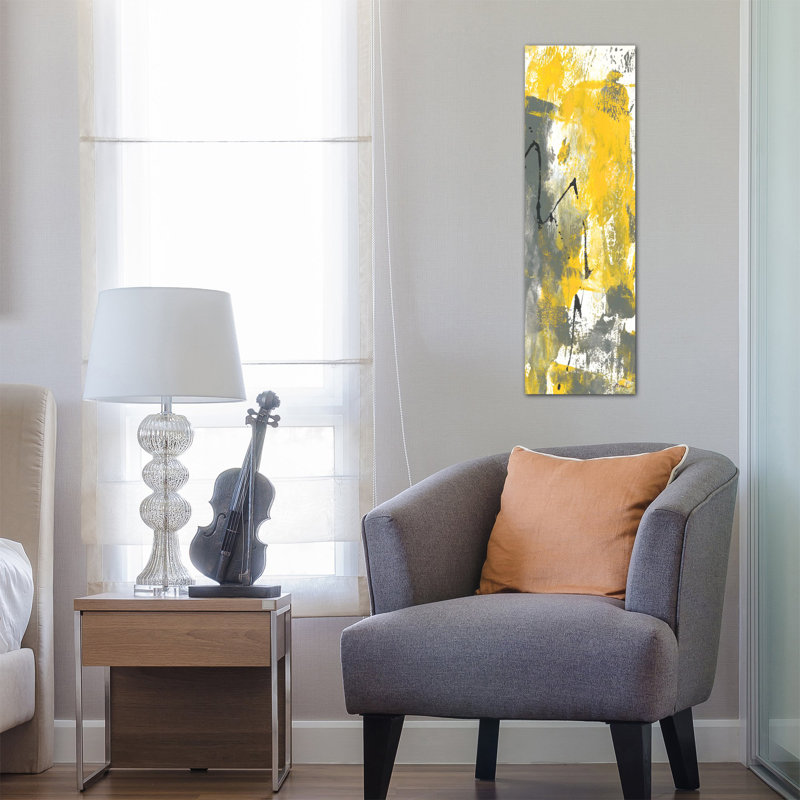 « gray mouvement iv », reproduction d’art sur toile, H 48 po x l 16 po x P 1,5 po