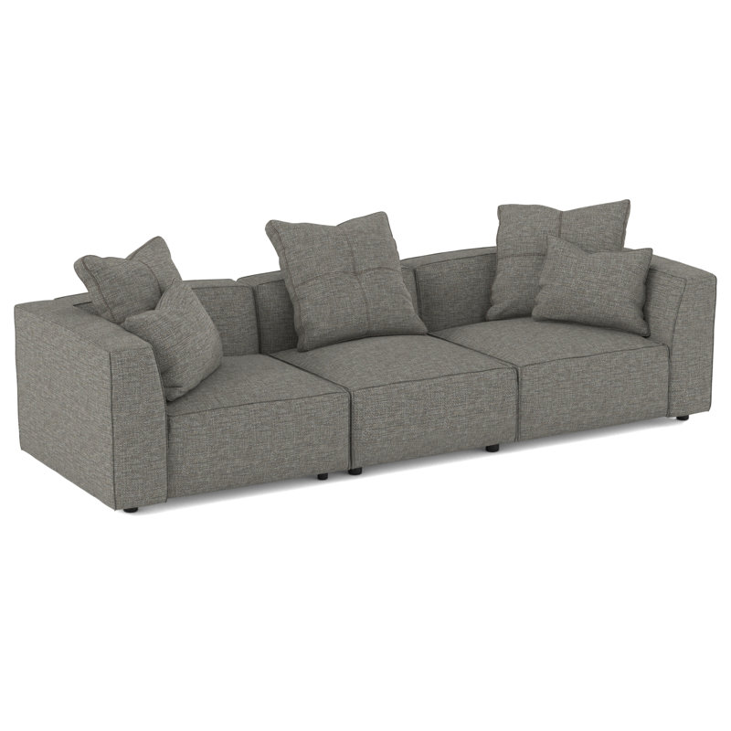 Del 117" Wide Modular Sectional, Thrillist Fog Sustain®