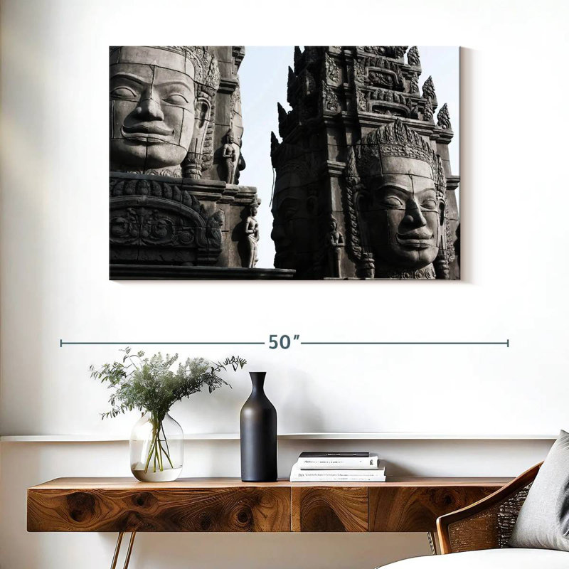 Statues Ravi Angkor, H 26 po x l 39 po