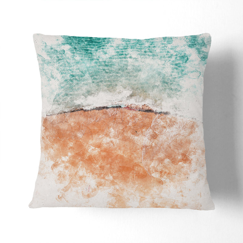 Abstract Square Throw Cushion, 40cm H x 40cm W x 15cm D