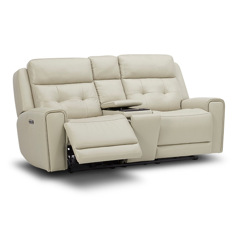 Carrington Loveseat With Console Triple Power & Zero Gravity - Baja Stone