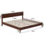 Amandaleigh Solid Wood Low Profile Platform Bed with Built-in Charging Station-803028861-803028860