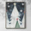 «Christmas Holiday Art DCCCLV», reproduction d'art encadrée - bois massif