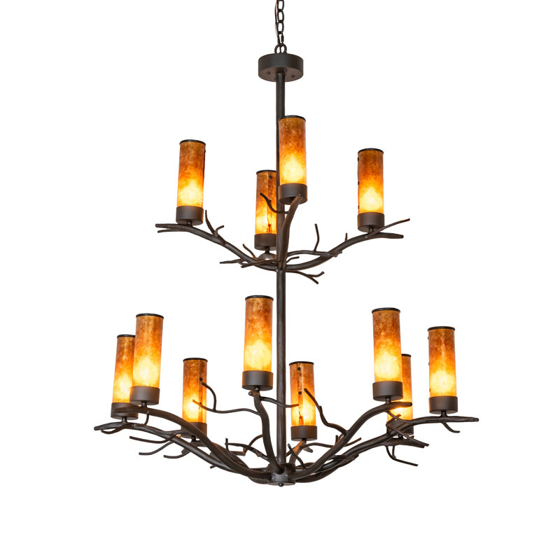 42" Wide Winter Solstice 12 Light Chandelier