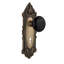 Victorian Plate with Decorative Keyhole and Black Porcelain Door Knob-1410818474-1410818482