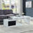 Flandria Coffee Table with Storage in White and Black High Gloss