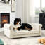 Stylish Large Dog Bed In Blue - , Comfortable Modern-924585170