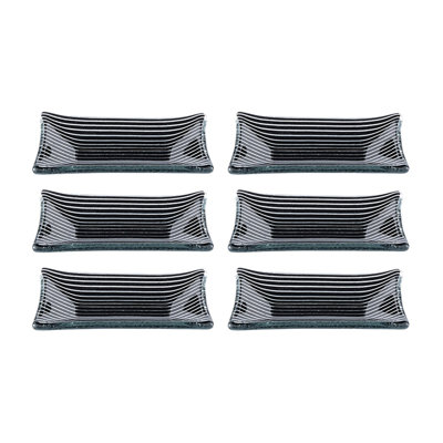Glass Dinnerware 4.25" x 2.5" x h:0.5" 1 oz. Rectangular  Glass Ramekin (Set of 6)