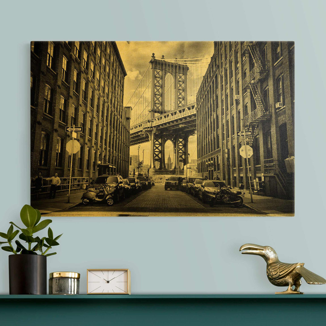 Leinwandbild Manhattan Bridge In Amerika