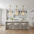Amato 3-Light Brushed Gold Pendant Light