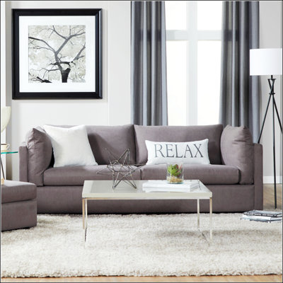 Pillow Back Fabric Sofa