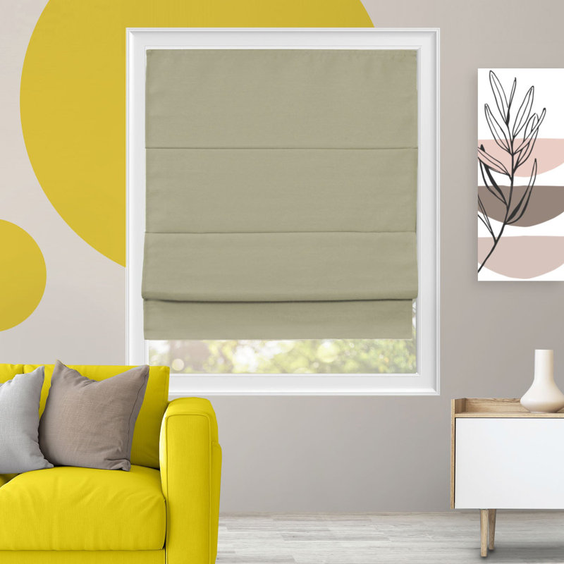 Blackout Roman Shades, Del Mar Sandcastle, 29"W x 64"L