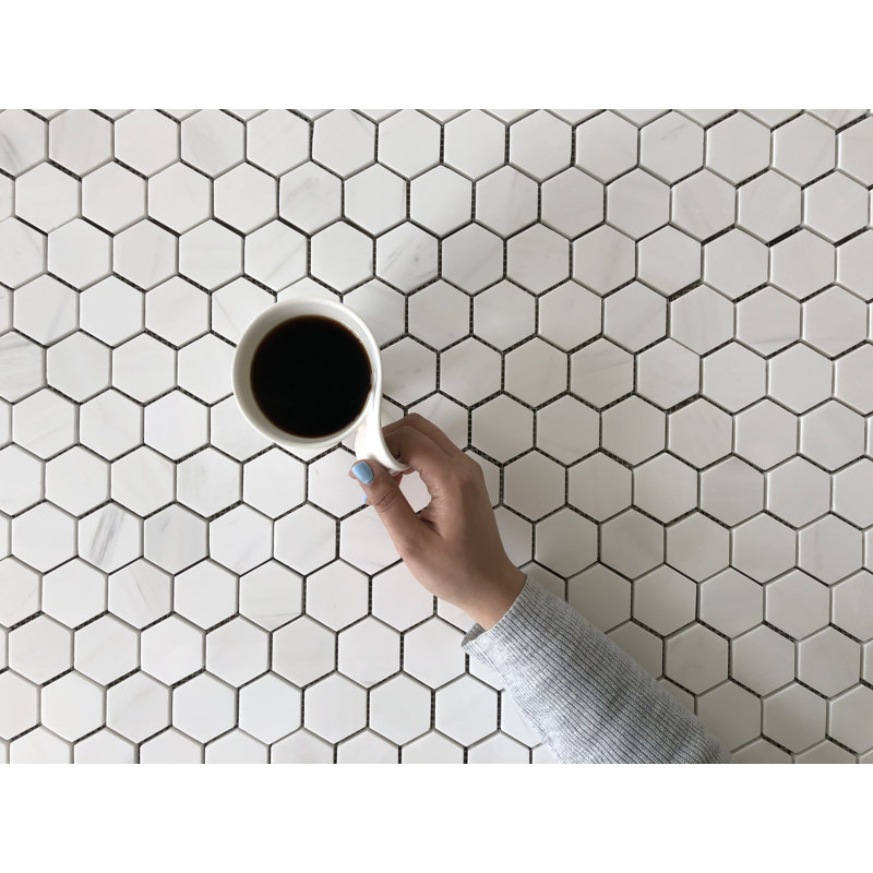 Dolomite Natural Stone Honeycomb Mosaic Wall Tile