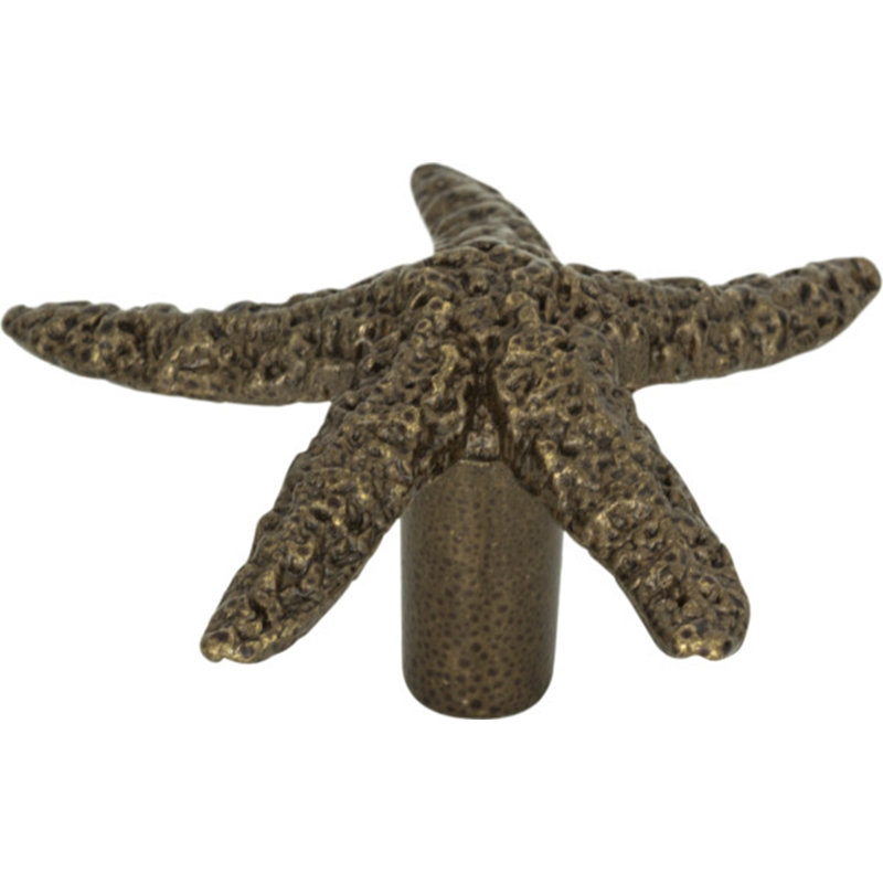 Starfish 2" Length Novelty Knob, Burnished Bronze
