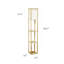 62.52'' Black Traditional Floor Lamp-766271453