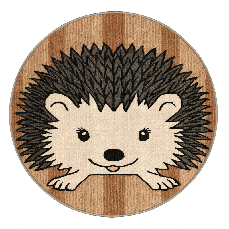  Tapis lavable lavable Desert Hedgehog, Rond 6 pi
