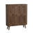 Medieval-Style Modern Shoe Cabinet With Vertical Grooved Finish, Tiered Storage, And Anti-Tipping Mechanism For Hallways And Entrances