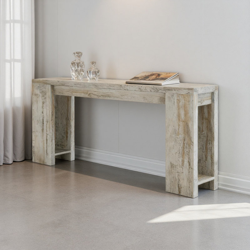 Table d'entrée en bois, console, canapé