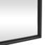 Grand miroir de plancher en métal noir minimaliste