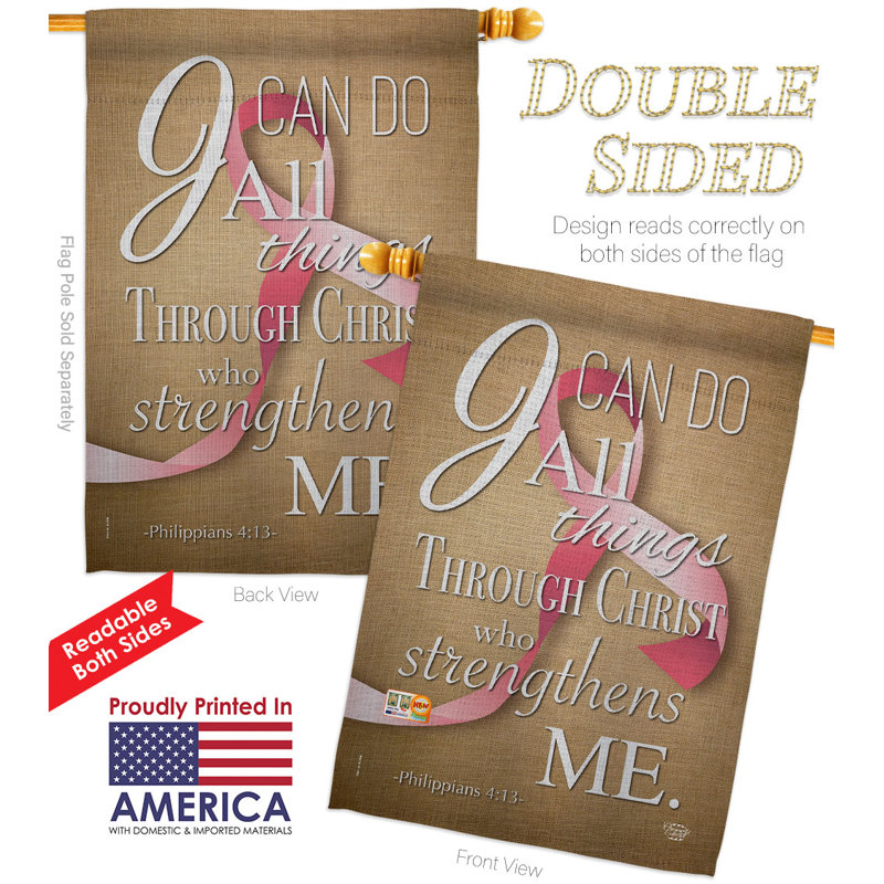 Double Sided 40'' H x 28'' W Polyester House Flag