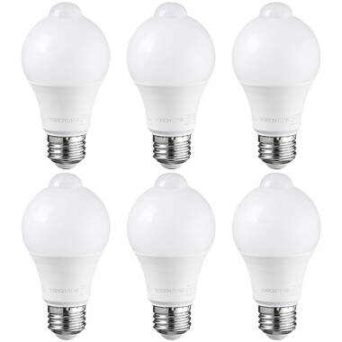 TORCHSTAR A19 Led Motion Sensor Light Bulbs, 60W Eqv. E26 Base, 6000K Pure  White & Reviews