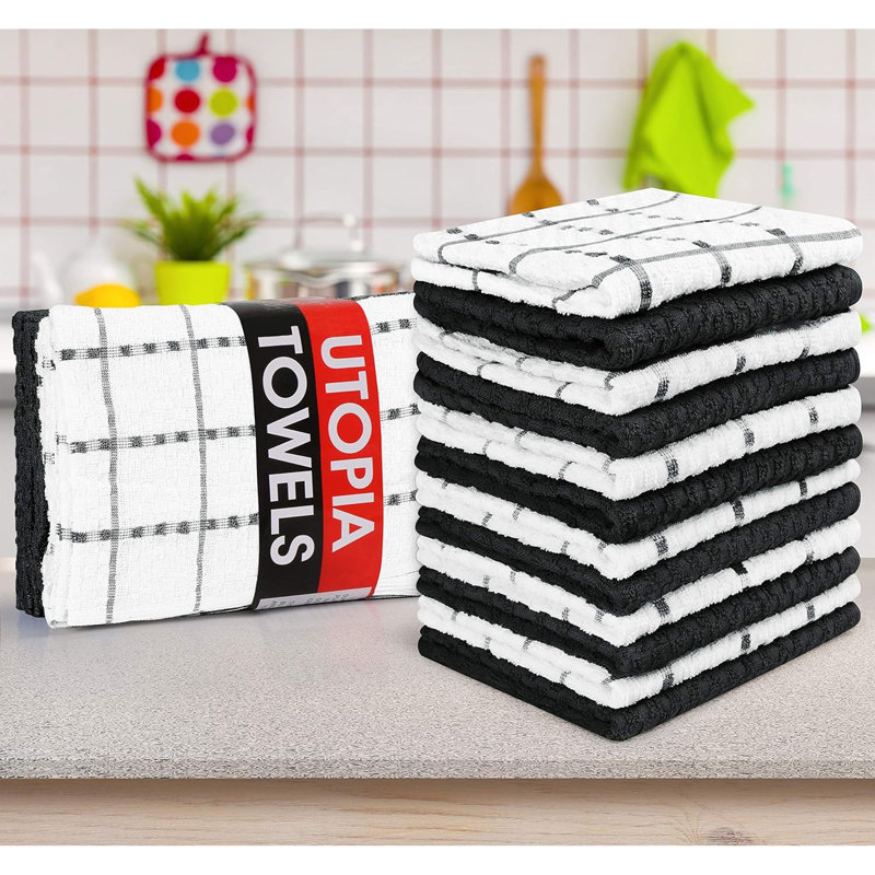 Ensemble de 12 serviettes de cuisine Utopia