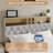 Bed Frame with Adjustable 2-Tier Storage Headboard and Charging Station, Solid Metal Platform Bed Frame, Noise-Free, No Box Spring Needed, Easy to Assemble-545500946