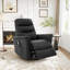 Fauteuil inclinable manuel avec fauteuil à bascule et fauteuil pivotant et inclinable avec fonction de massage à 8 points et dossier réglable pour le salon, la chambre à coucher et la chambre de bébé