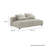 Solace Modular Upholstered Armless Loveseat-101323713