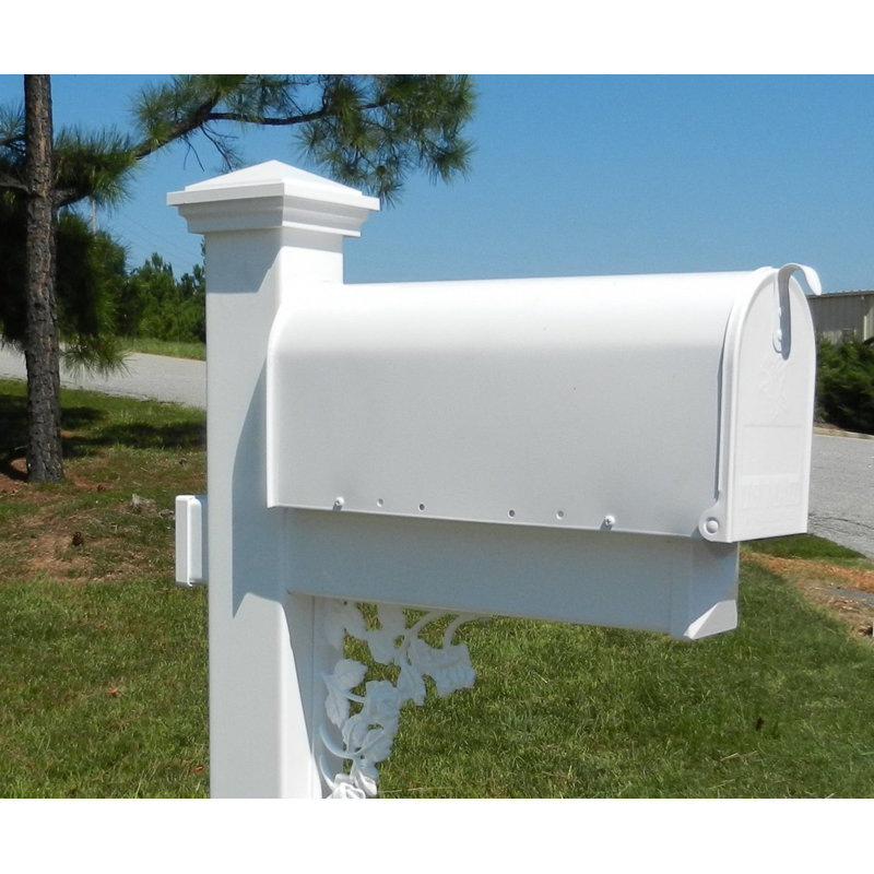Plastic Post Mounted Mailbox