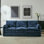  Canapé à assise profonde tapissier l 83,5 po